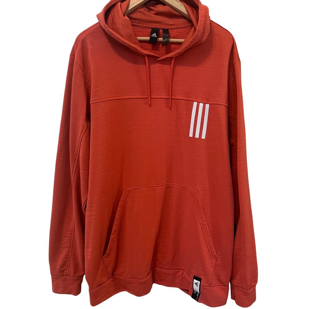 Adidas Men's Post Game Lite Loose Fit Crew Salmon Hoodie Size X-Large XL